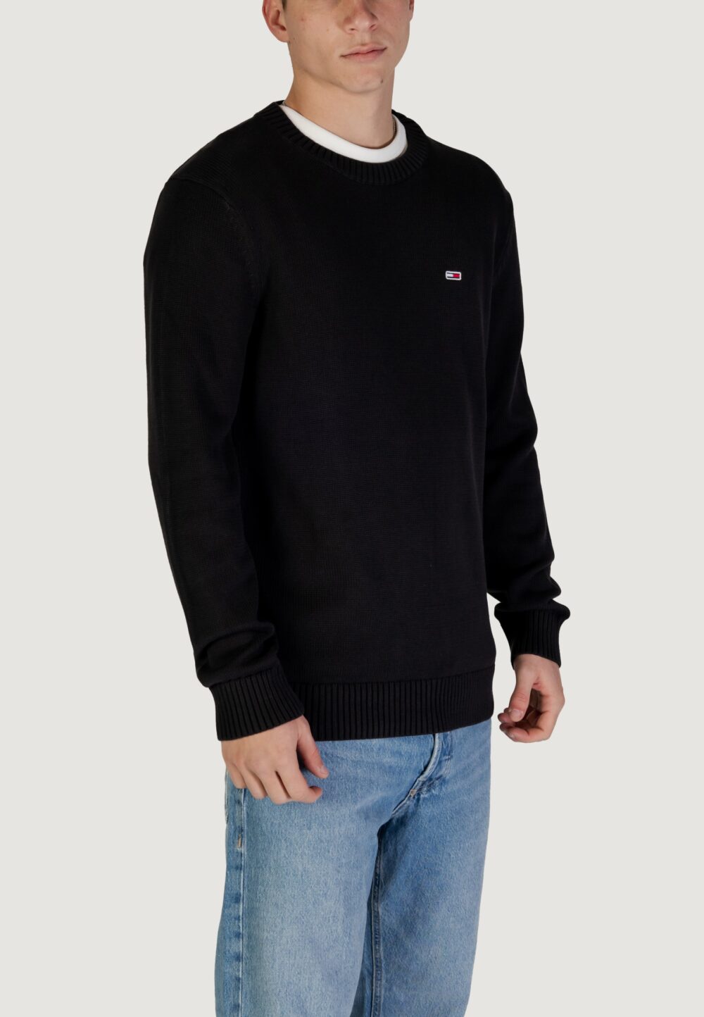 Maglione Tommy Hilfiger Jeans TJM ESSNTLS C-NECK Nero - Foto 3