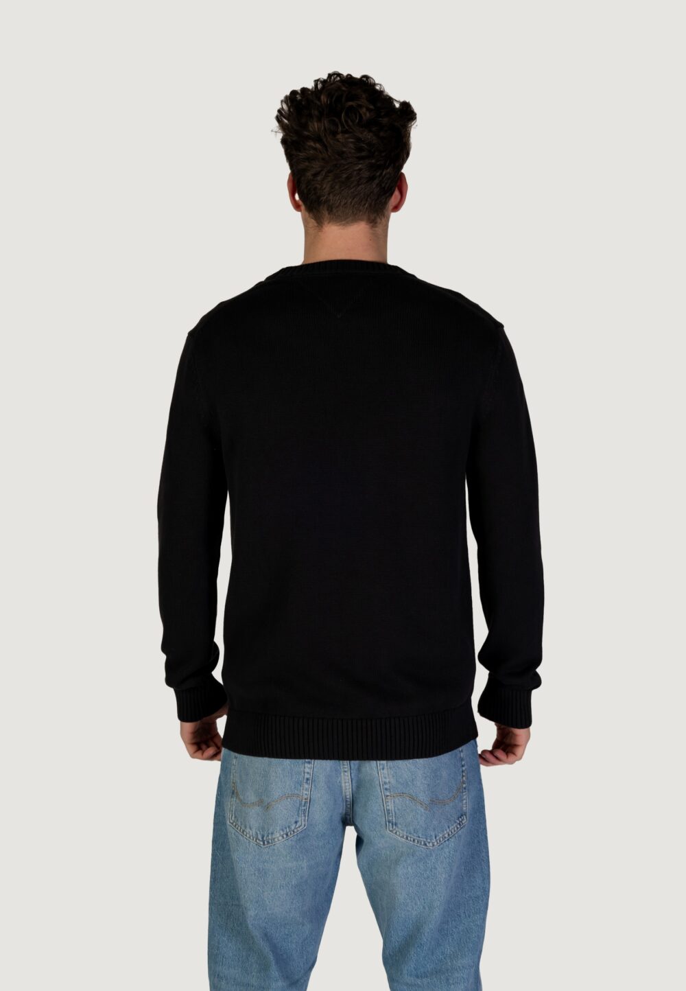 Maglione Tommy Hilfiger Jeans TJM ESSNTLS C-NECK Nero - Foto 4