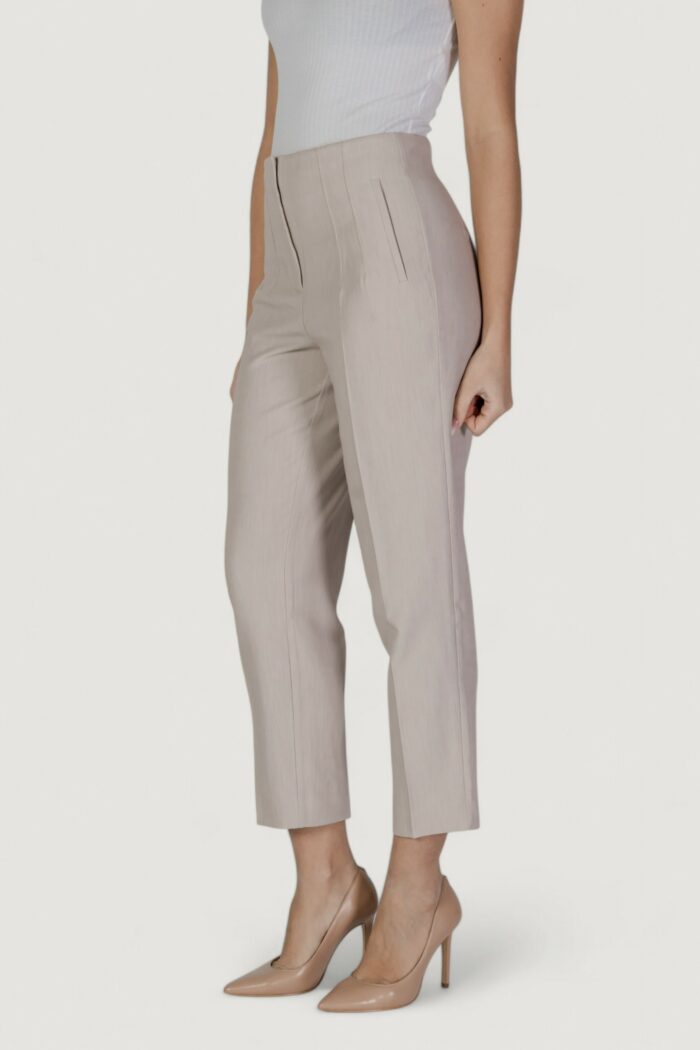 Pantaloni a palazzo Only ONLRAVEN LIFE HW PANT TLR Beige