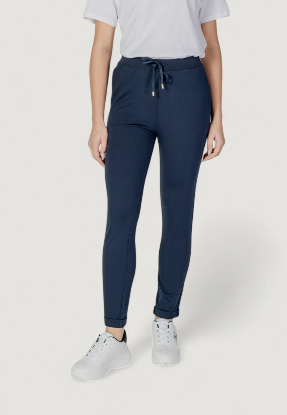 Pantaloni a sigaretta Liu-Jo JERSEY LUNGO Blue scuro - Foto 1