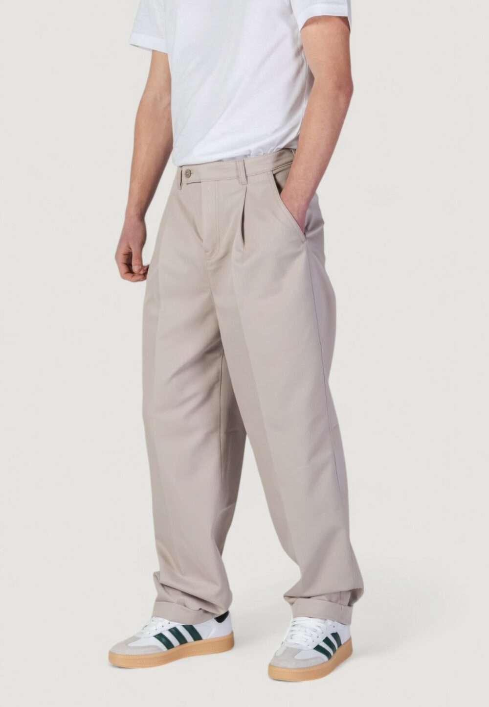 Pantaloni Calvin Klein Jeans TAILORED Taupe - Foto 2