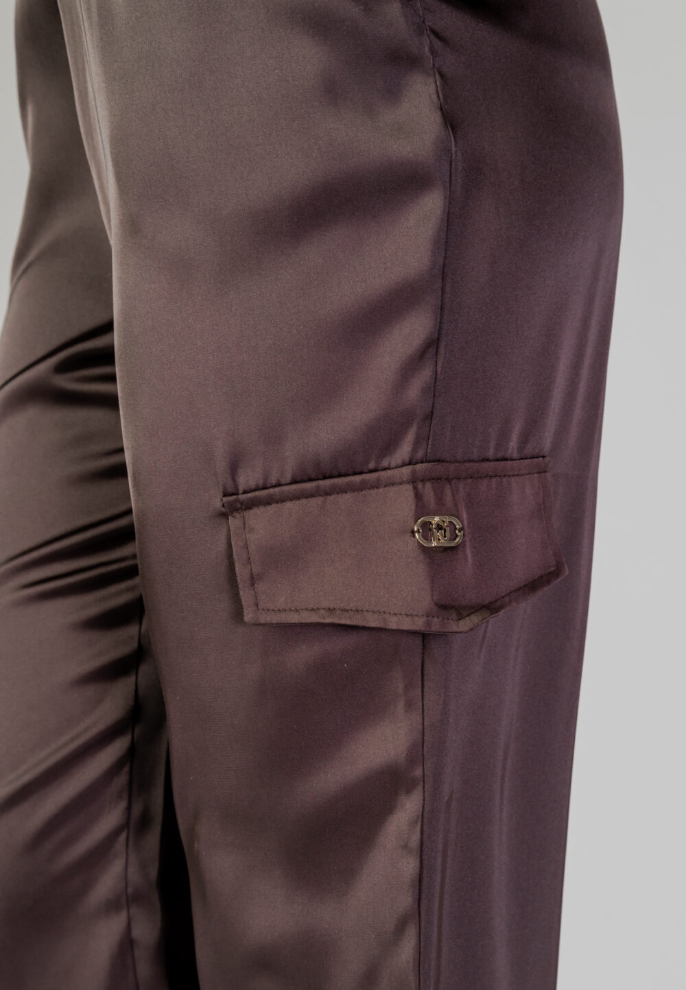 Pantaloni regular Liu-Jo ECS TS TPOTF LUNGO Marrone - Foto 5