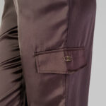 Pantaloni regular Liu-Jo ECS TS TPOTF LUNGO Marrone - Foto 5