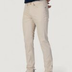 Pantaloni slim Jeckerson JOHN 5 TASCHE TOPPA Beige chiaro - Foto 2