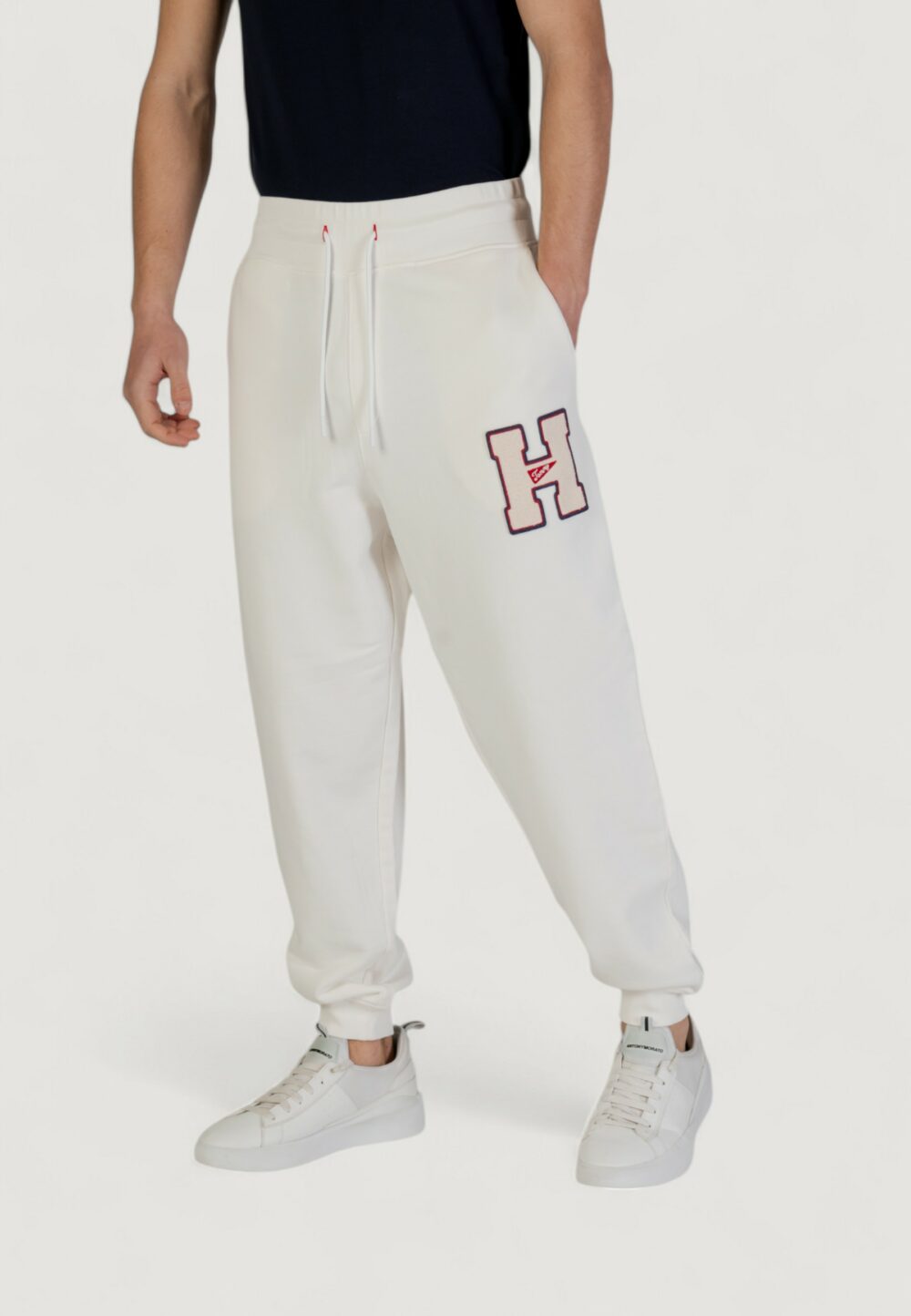 Pantaloni sportivi Tommy Hilfiger Jeans TJM TOWEL PATCH Bianco - Foto 1