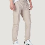 Pantaloni tapered Calvin Klein Jeans CARGO Taupe - Foto 4