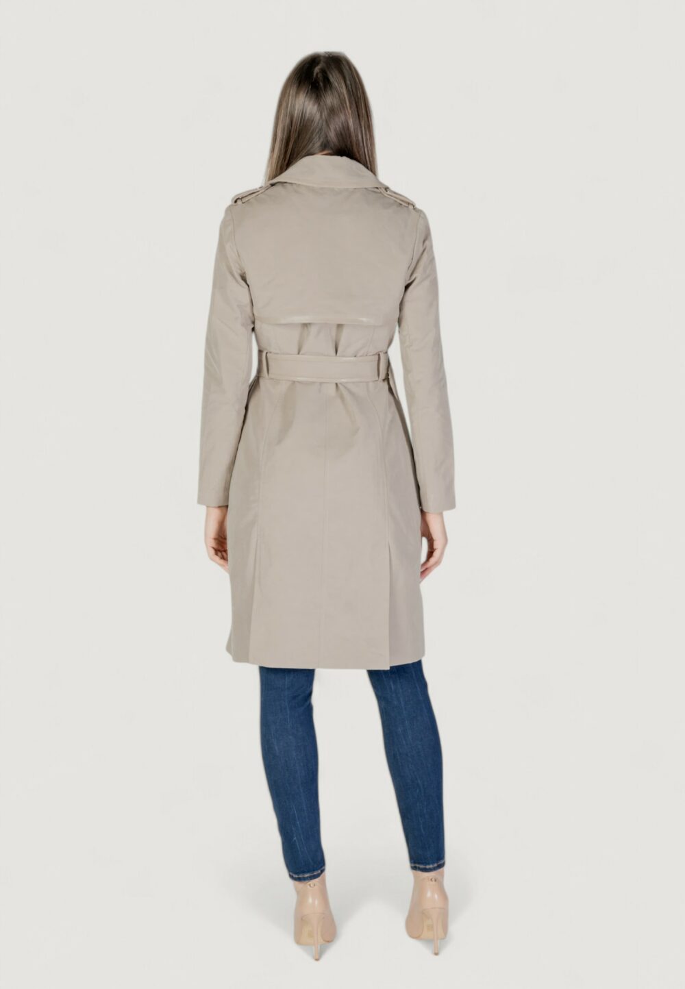 Parka Guess JENNY PU DETAILS Beige - Foto 4