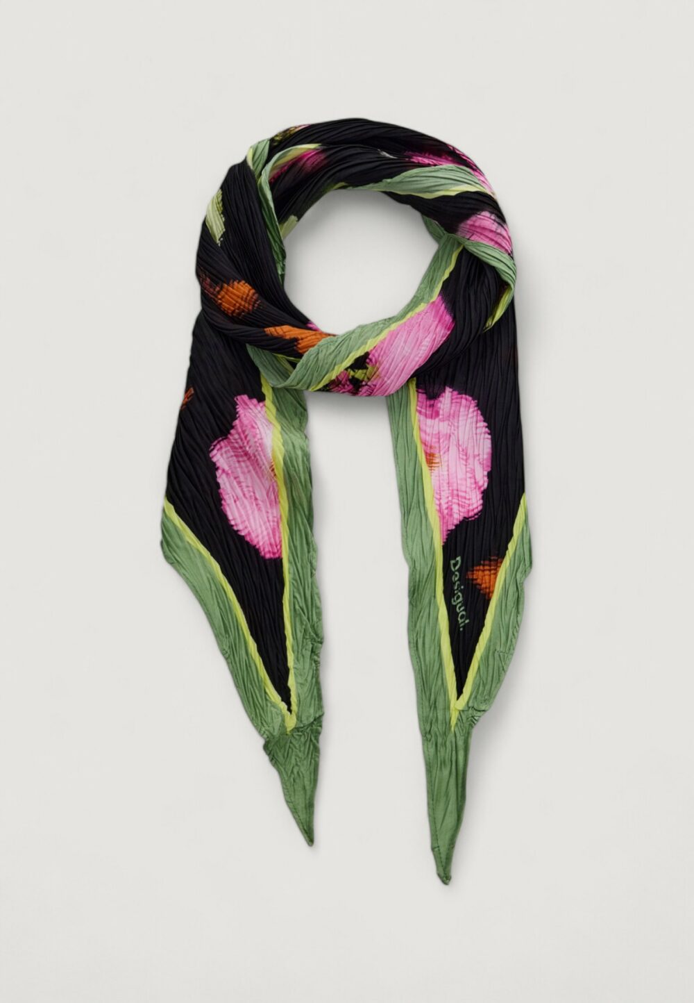 Pashmina Desigual FOU_BOTANIC DREAMZ_DIAMOND Nero - Foto 1