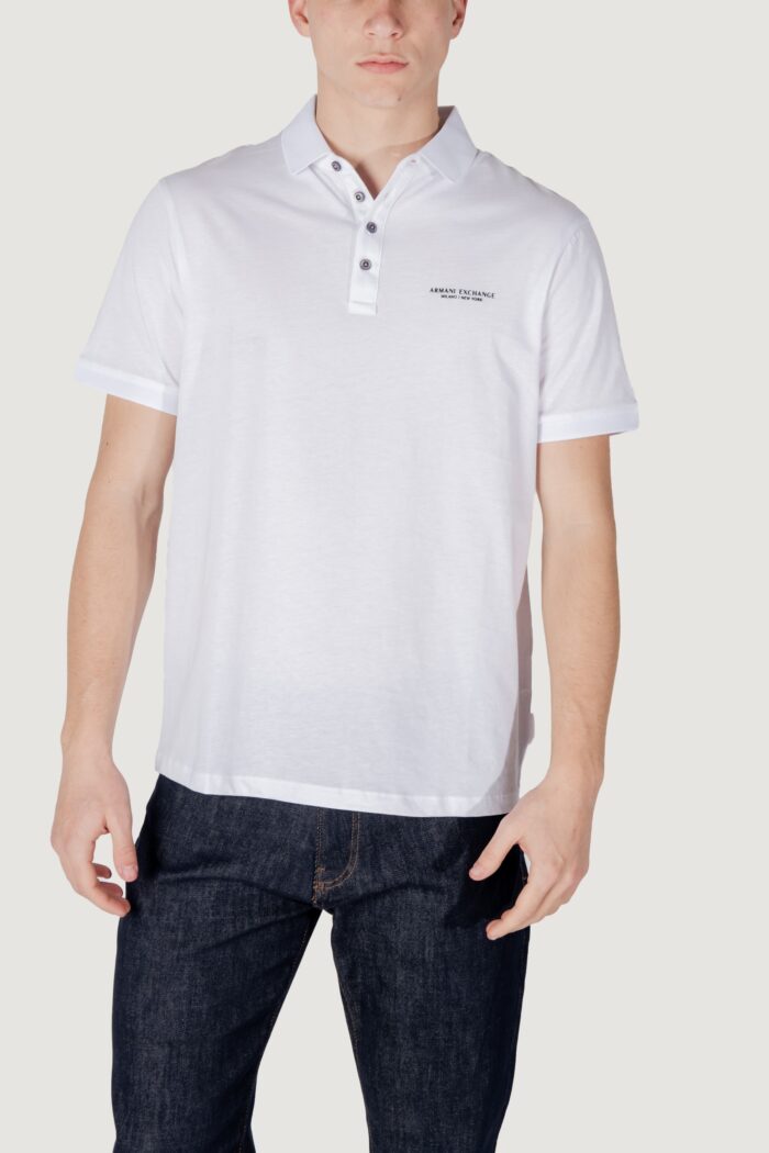 Polo manica corta Armani Exchange  Bianco – 8NZF80 Z8H4Z