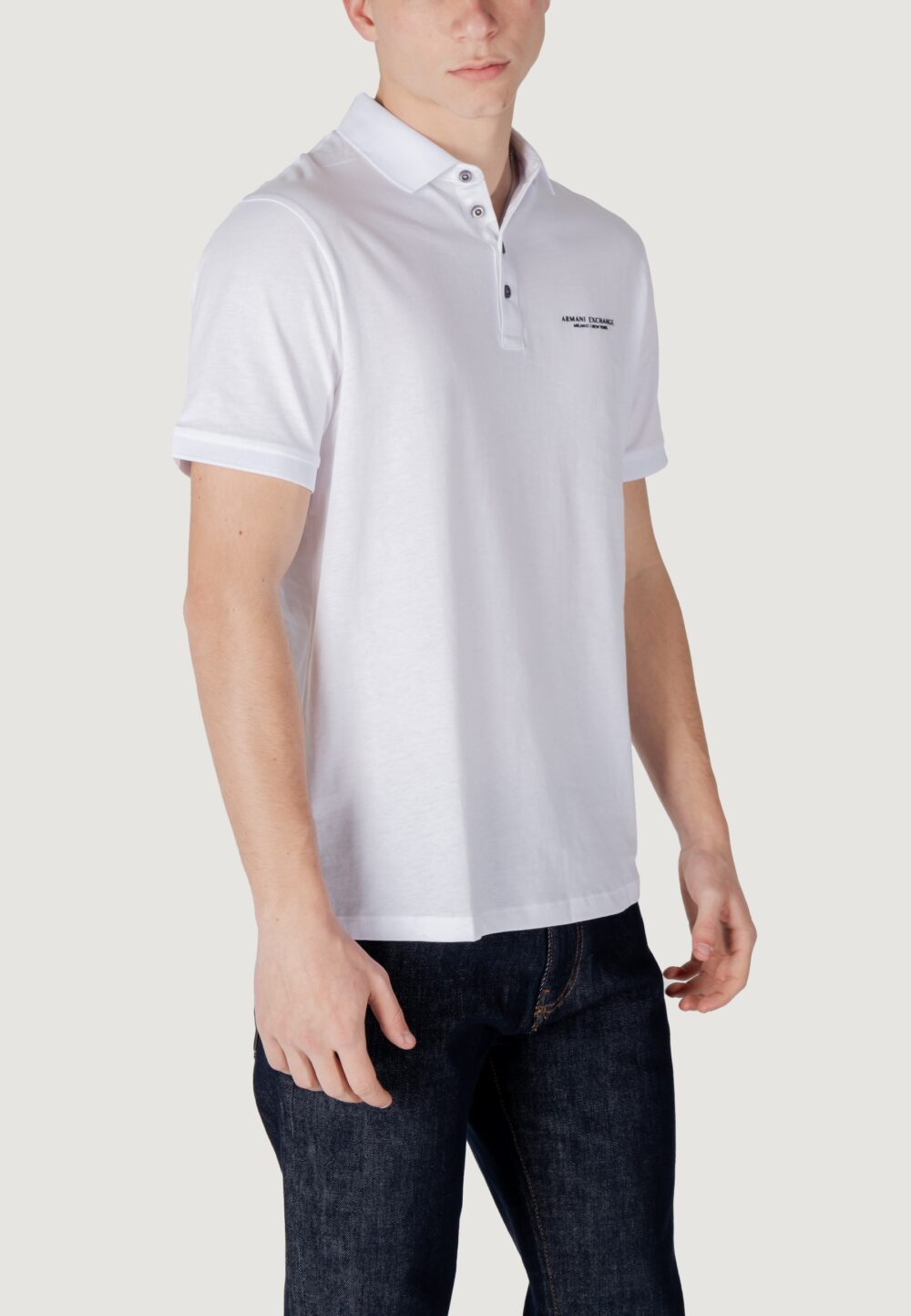 Polo manica corta Armani Exchange  Bianco - Foto 4