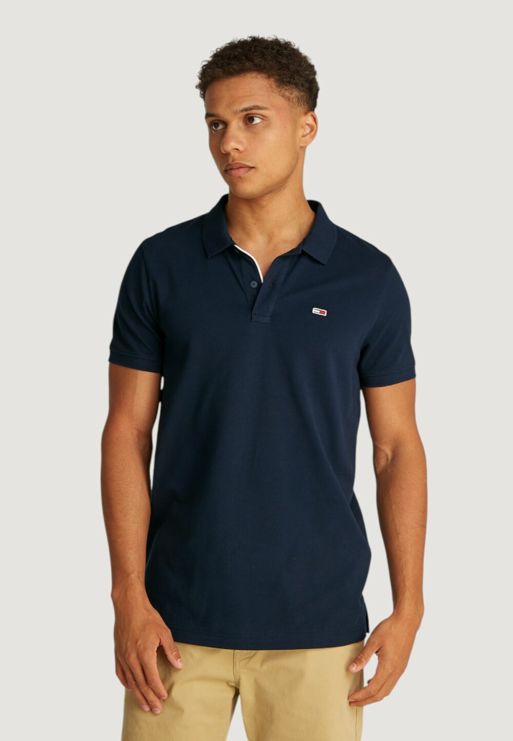 Polo manica corta Tommy Hilfiger Jeans TJM PLACKET Blu - Foto 1