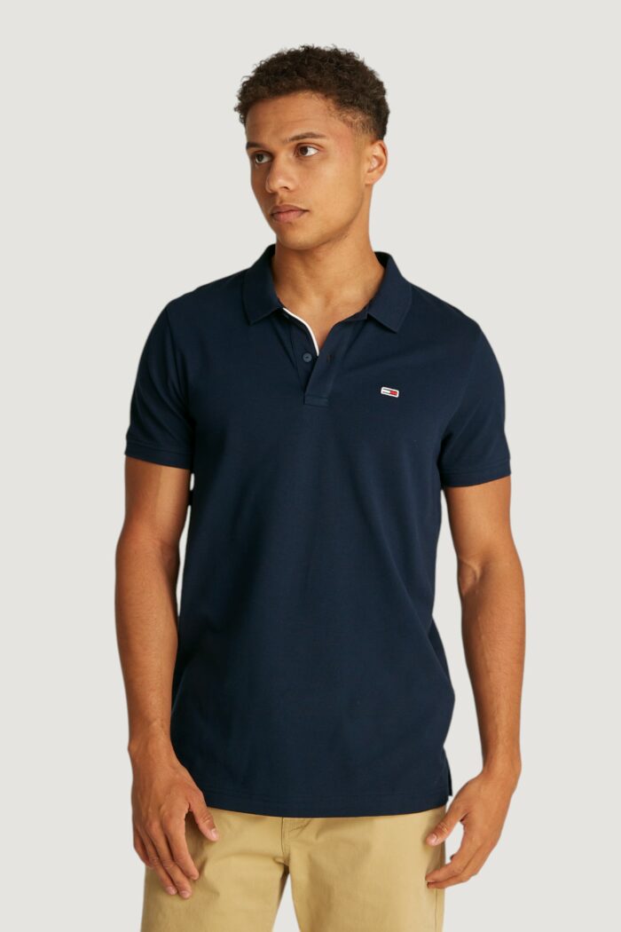 Polo manica corta Tommy Hilfiger TJM PLACKET Blu