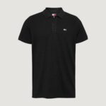 Polo manica corta Tommy Hilfiger Jeans TJM PLACKET Nero - Foto 1