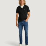 Polo manica corta Tommy Hilfiger Jeans TJM PLACKET Nero - Foto 5