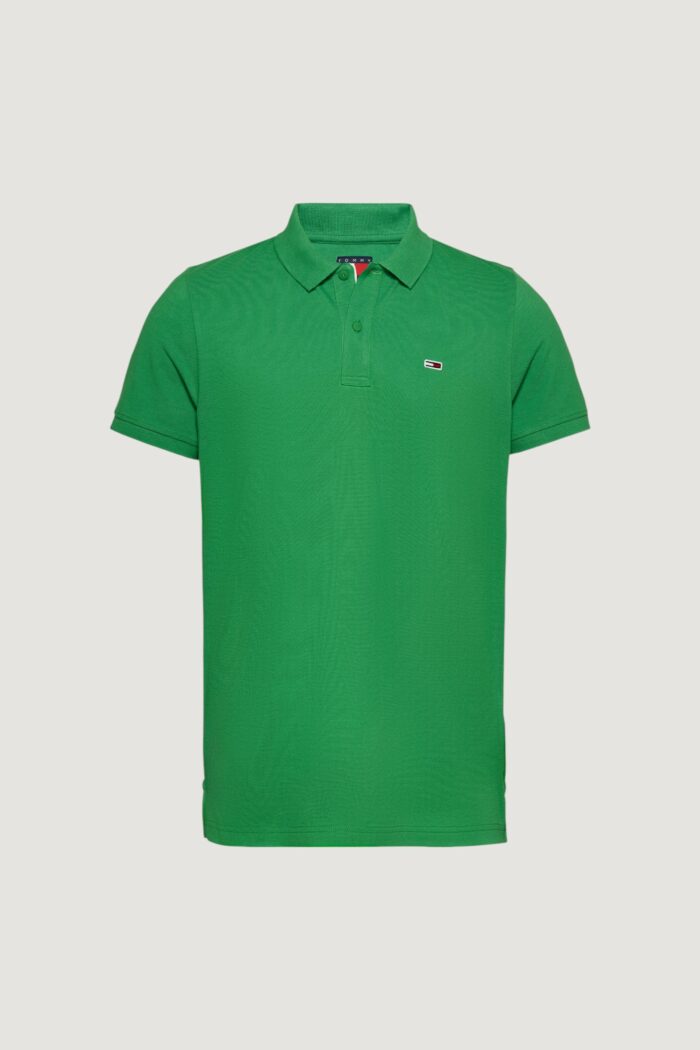 Polo manica corta Tommy Hilfiger TJM PLACKET Verde