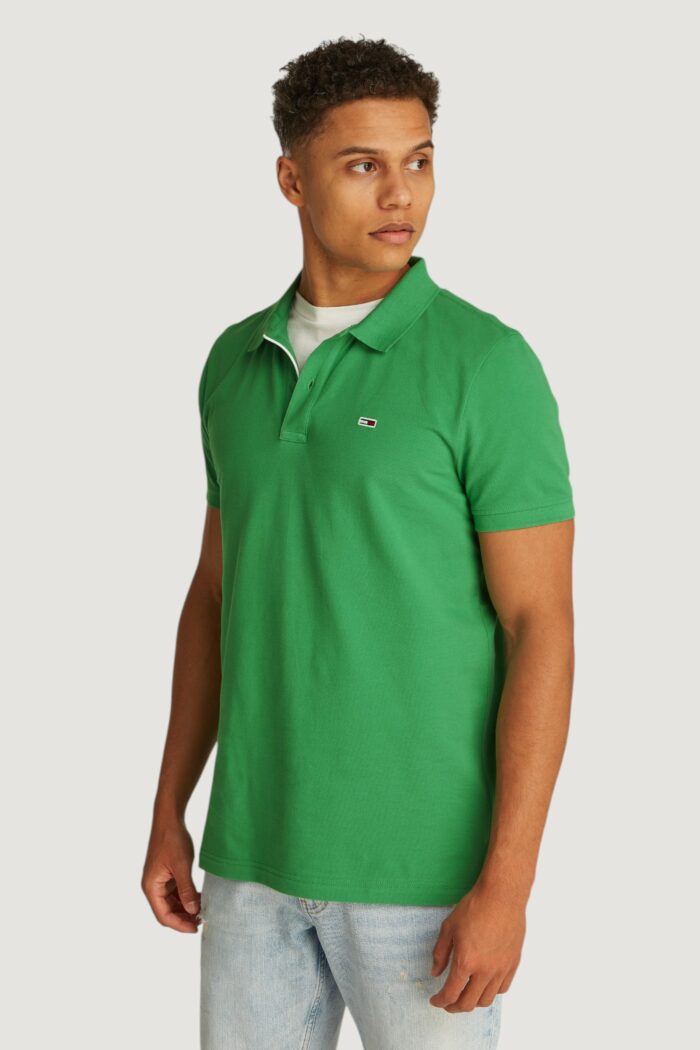 Polo manica corta Tommy Hilfiger TJM PLACKET Verde