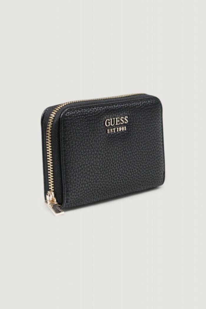 Portafoglio medio Guess BRENTON SLG MED ZIP Nero