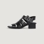 Sandali Calvin Klein Jeans HEEL SQUARE MG BUCKLE Nero - Foto 3