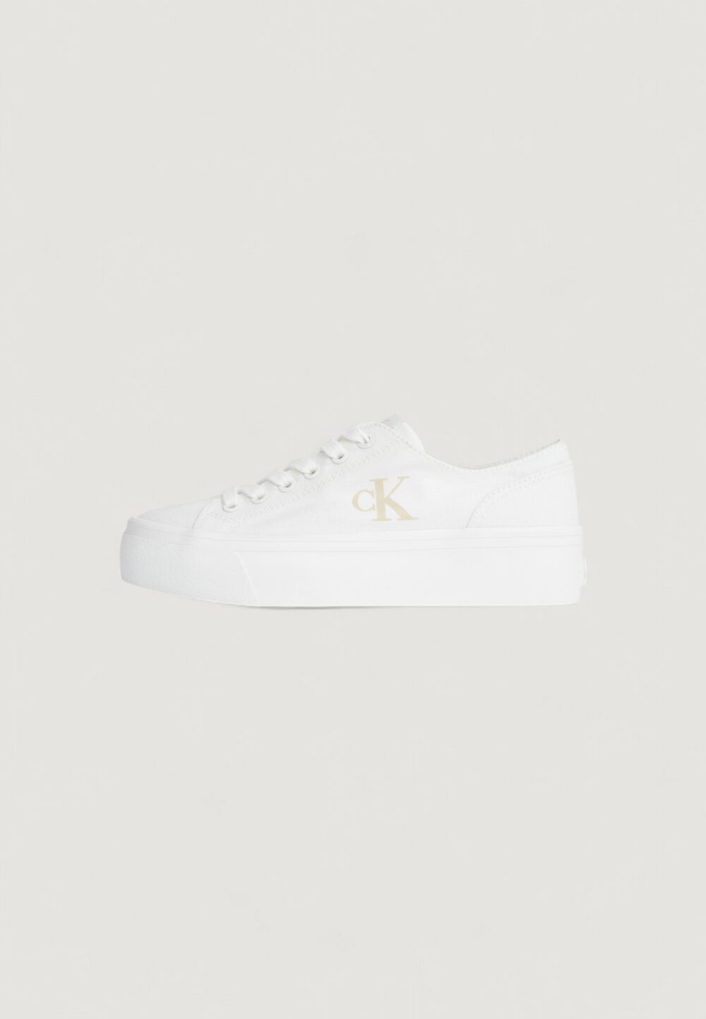 Sneakers Calvin Klein Jeans VULC FLATFORM LOW Bianco - Foto 2