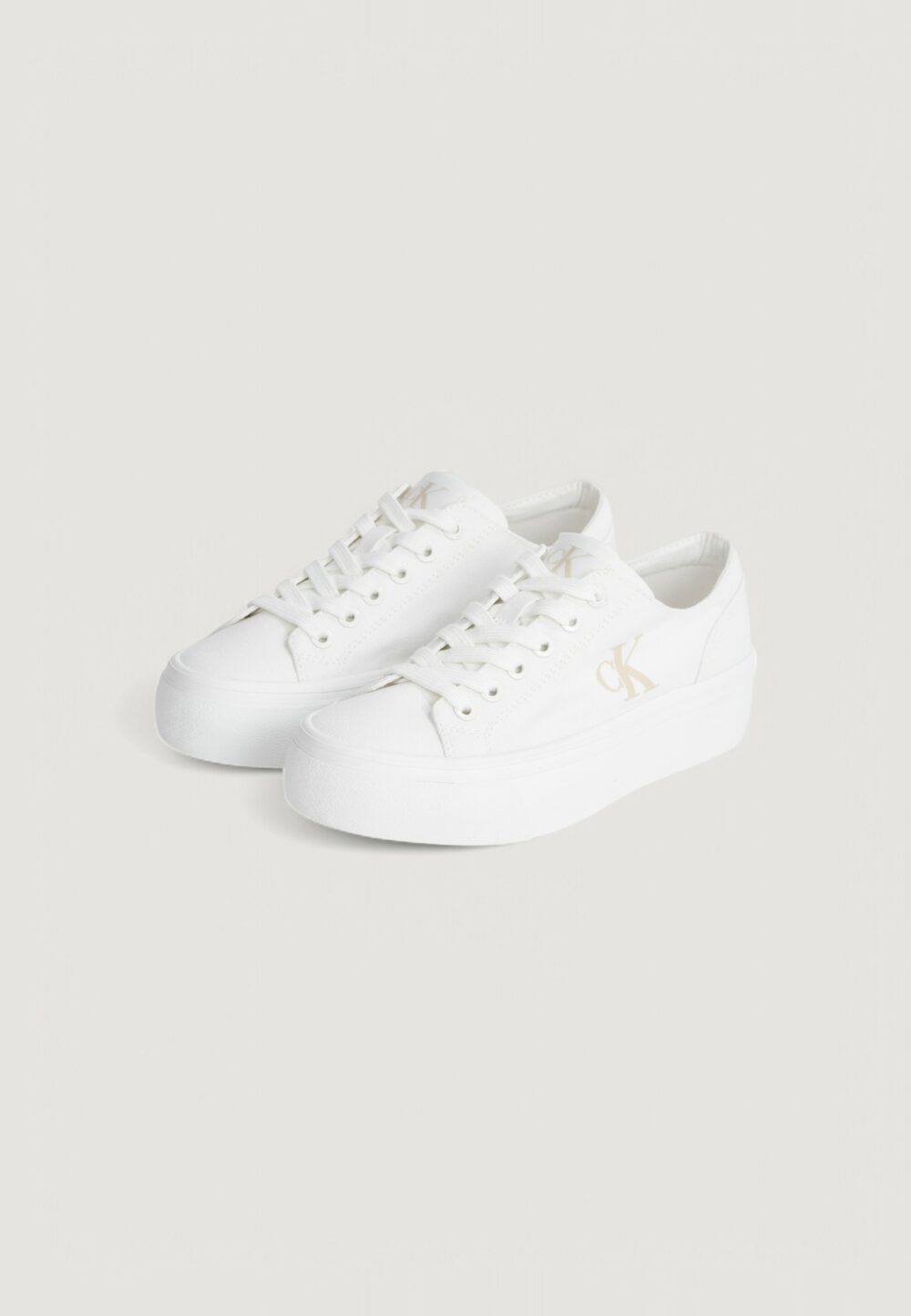 Sneakers Calvin Klein Jeans VULC FLATFORM LOW Bianco - Foto 3