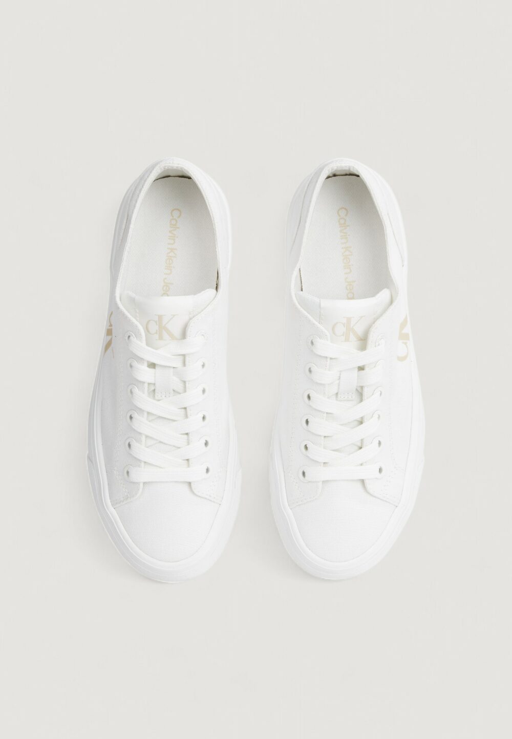 Sneakers Calvin Klein Jeans VULC FLATFORM LOW Bianco - Foto 5