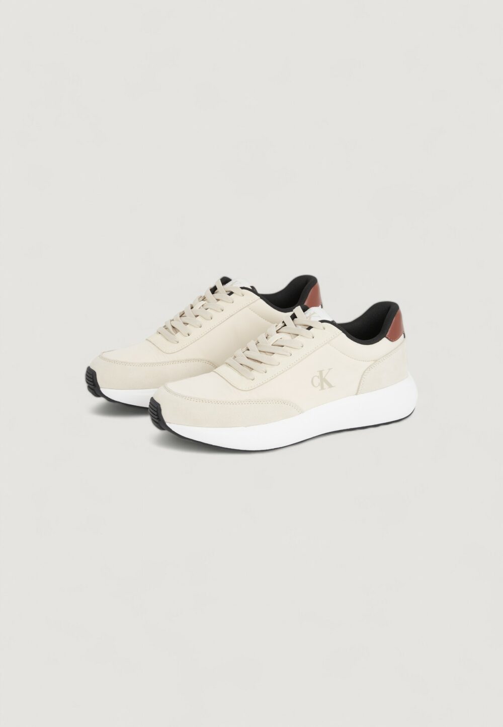 Sneakers Calvin Klein Jeans ATHLEISURE RUNNER Crema - Foto 4