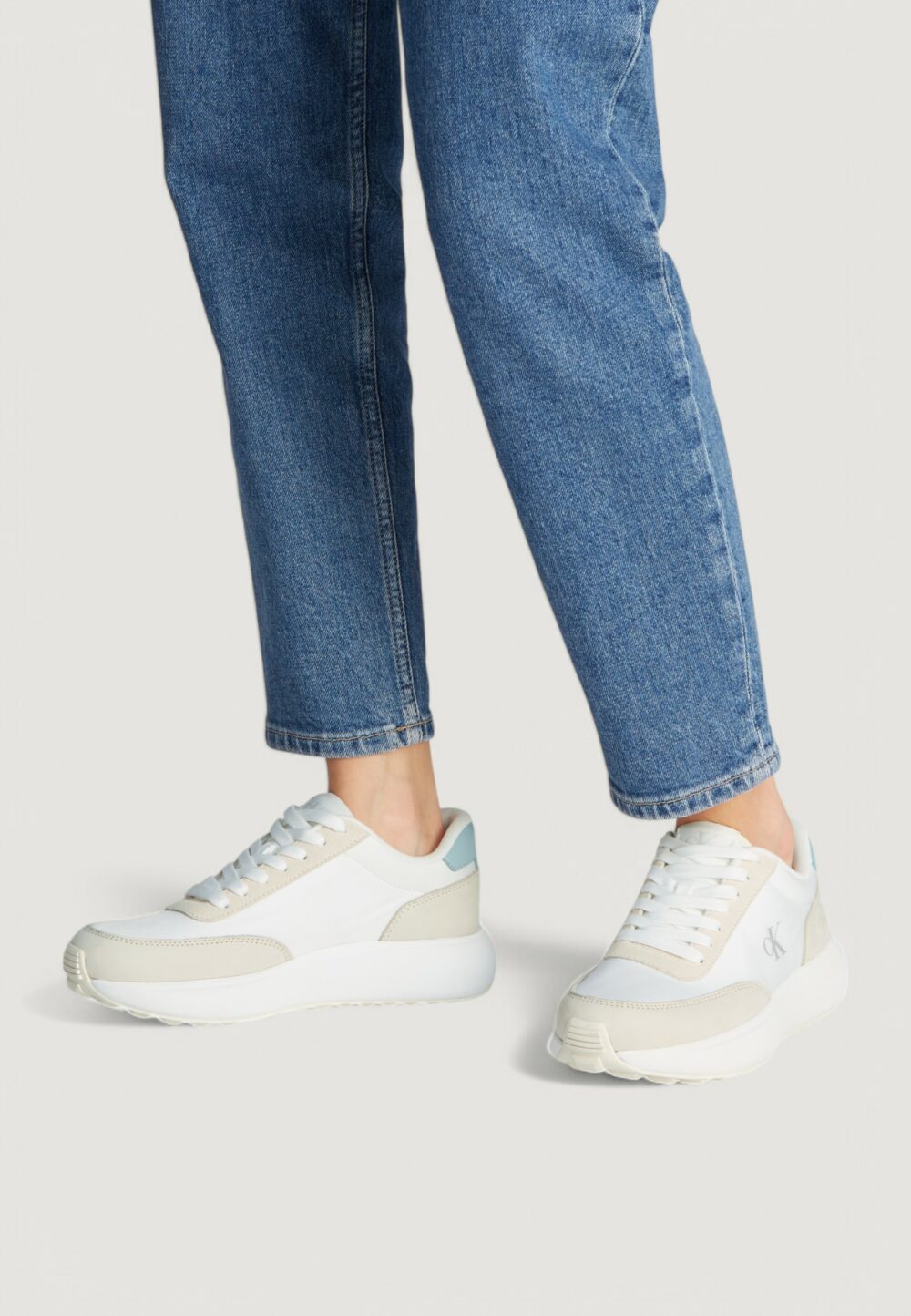 Sneakers Calvin Klein Jeans ATHLEISURE RUNNER Crema - Foto 2