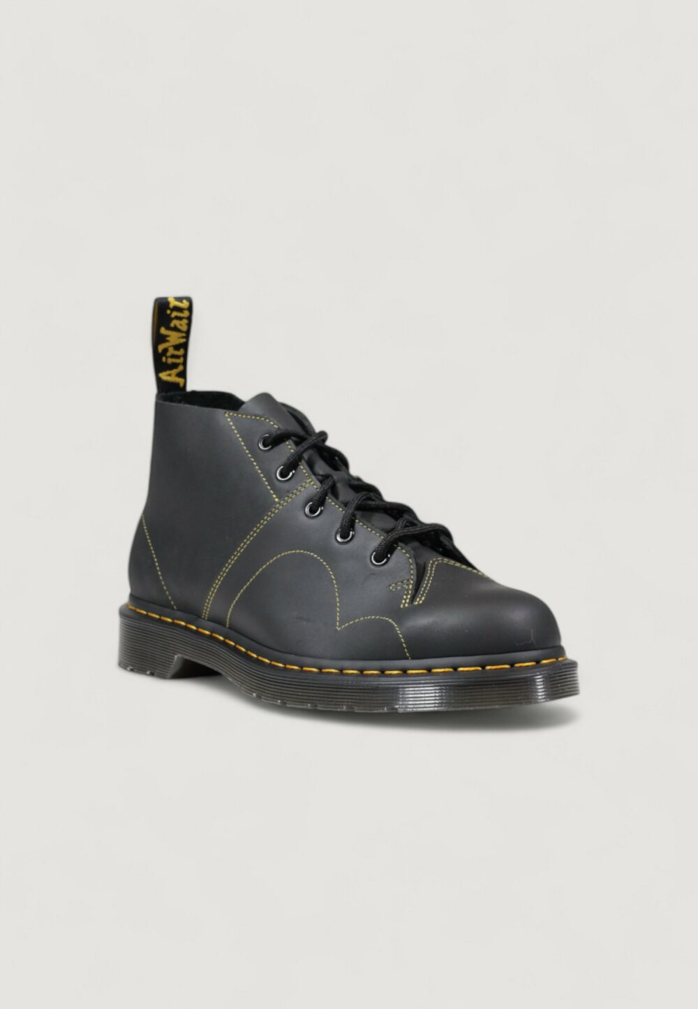 Stivaletti Dr. Martens Church Greasy Nero - Foto 2