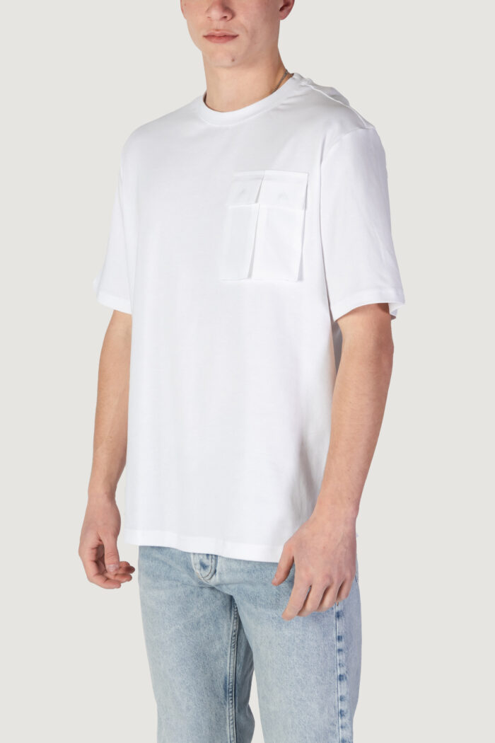 T-shirt Antony Morato RELAXED FIT LOGO PRINT ON BACK COLLAR Bianco