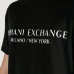 T-shirt Armani Exchange MILANO/NEW YORK Black-White - Foto 3