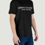 T-shirt Armani Exchange MILANO/NEW YORK Black-White - Foto 4