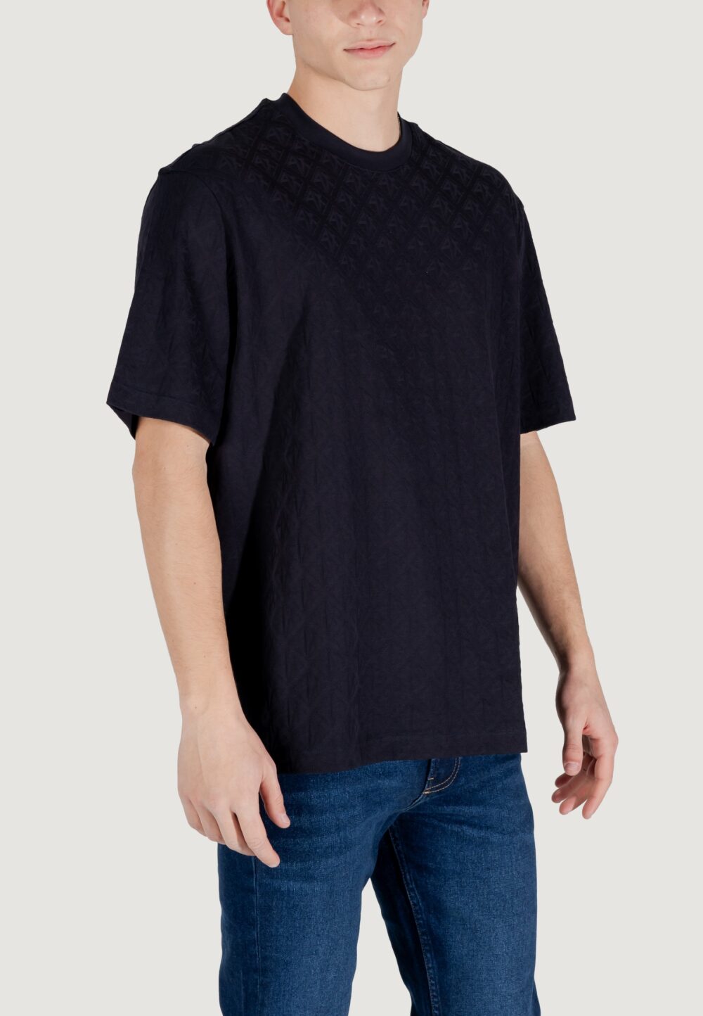 T-shirt Armani Exchange  Blu - Foto 3