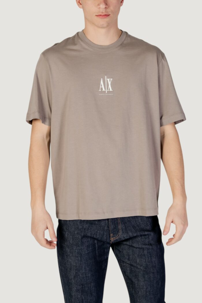 T-shirt Armani Exchange  Marrone