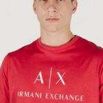 T-shirt Armani Exchange  Rosso - Foto 5