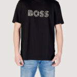 T-shirt Boss Te_logotexture 10262528 01 Nero - Foto 1