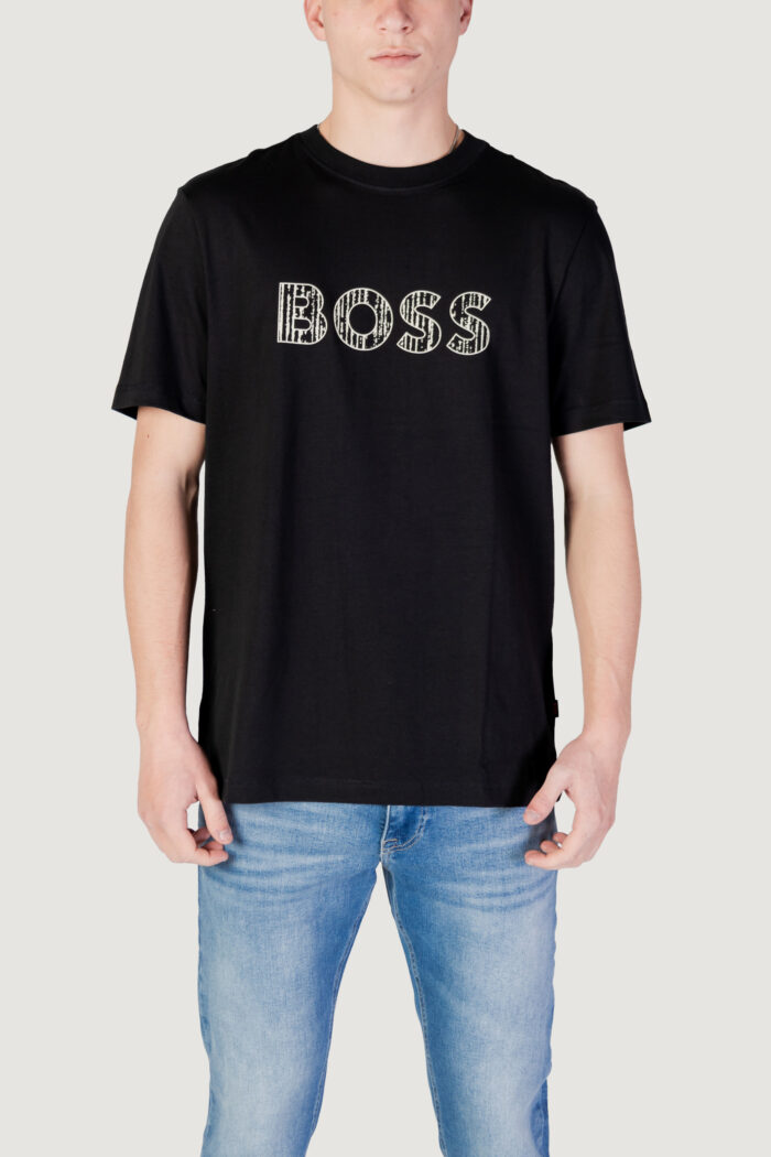 T-shirt Boss Te_logotexture 10262528 01 Nero