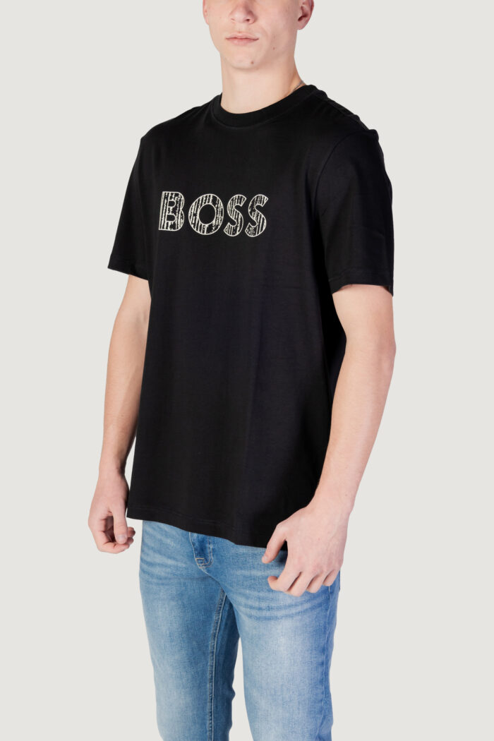 T-shirt Boss Te_logotexture 10262528 01 Nero