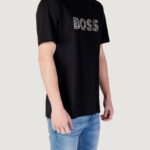 T-shirt Boss Te_logotexture 10262528 01 Nero - Foto 3