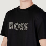 T-shirt Boss Te_logotexture 10262528 01 Nero - Foto 5