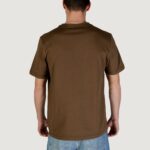 T-shirt Boss Te_logotexture 10262528 01 Verde Oliva - Foto 4