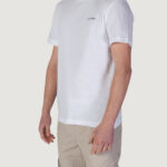 T-shirt Calvin Klein CP-LINEAR BOX LOGO Bianco - Foto 2