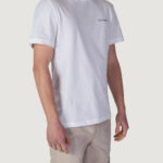 T-shirt Calvin Klein CP-LINEAR BOX LOGO Bianco - Foto 3