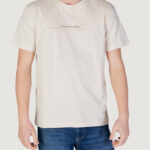 T-shirt Calvin Klein Jeans MINIMAL LOGO TEE Beige chiaro - Foto 1