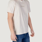 T-shirt Calvin Klein Jeans MINIMAL LOGO TEE Beige chiaro - Foto 3