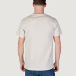 T-shirt Calvin Klein Jeans SMALL CK BOX TEE Beige chiaro - Foto 4