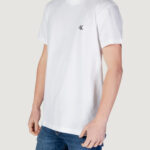 T-shirt Calvin Klein Jeans HEAVY REGULAR TEE Bianco - Foto 2