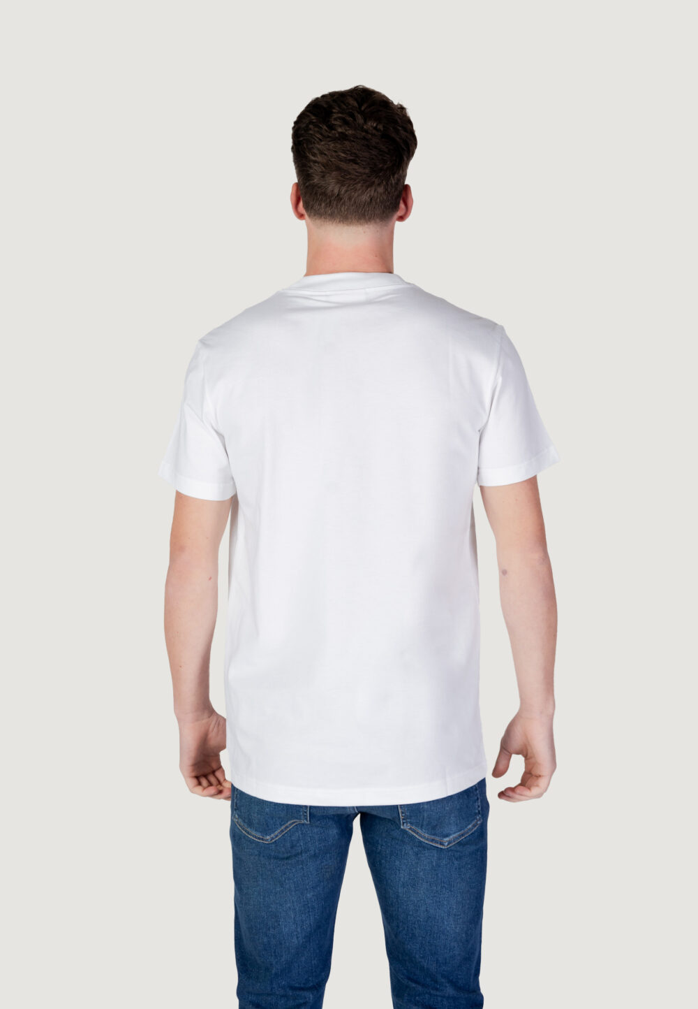 T-shirt Calvin Klein Jeans HEAVY REGULAR TEE Bianco - Foto 4