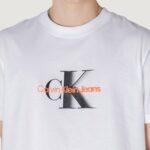 T-shirt Calvin Klein Jeans MONOLOGO SHIFT TEE Bianco - Foto 2