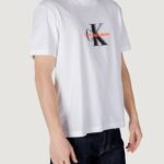 T-shirt Calvin Klein Jeans MONOLOGO SHIFT TEE Bianco - Foto 3