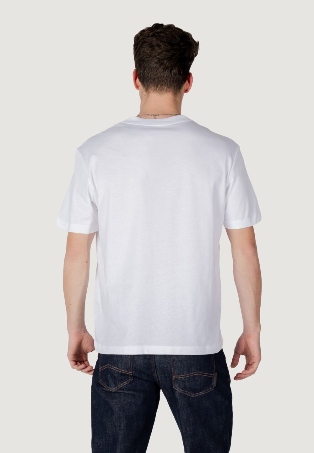 T-shirt Calvin Klein Jeans MONOLOGO SHIFT TEE Bianco - Foto 5